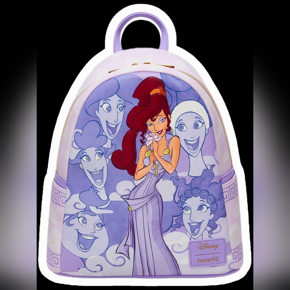 Brand New! Loungefly Disney Hercules Meg & The Muses Mini Backpack - Picture 5 of 8